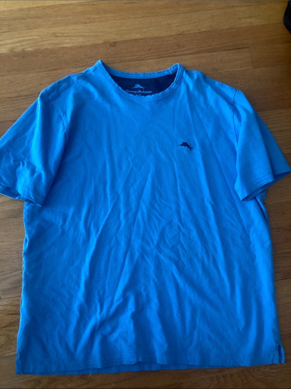 Tommy Bahama Men’s Bright Blue Short-Sleeve Crewneck Tee size L
